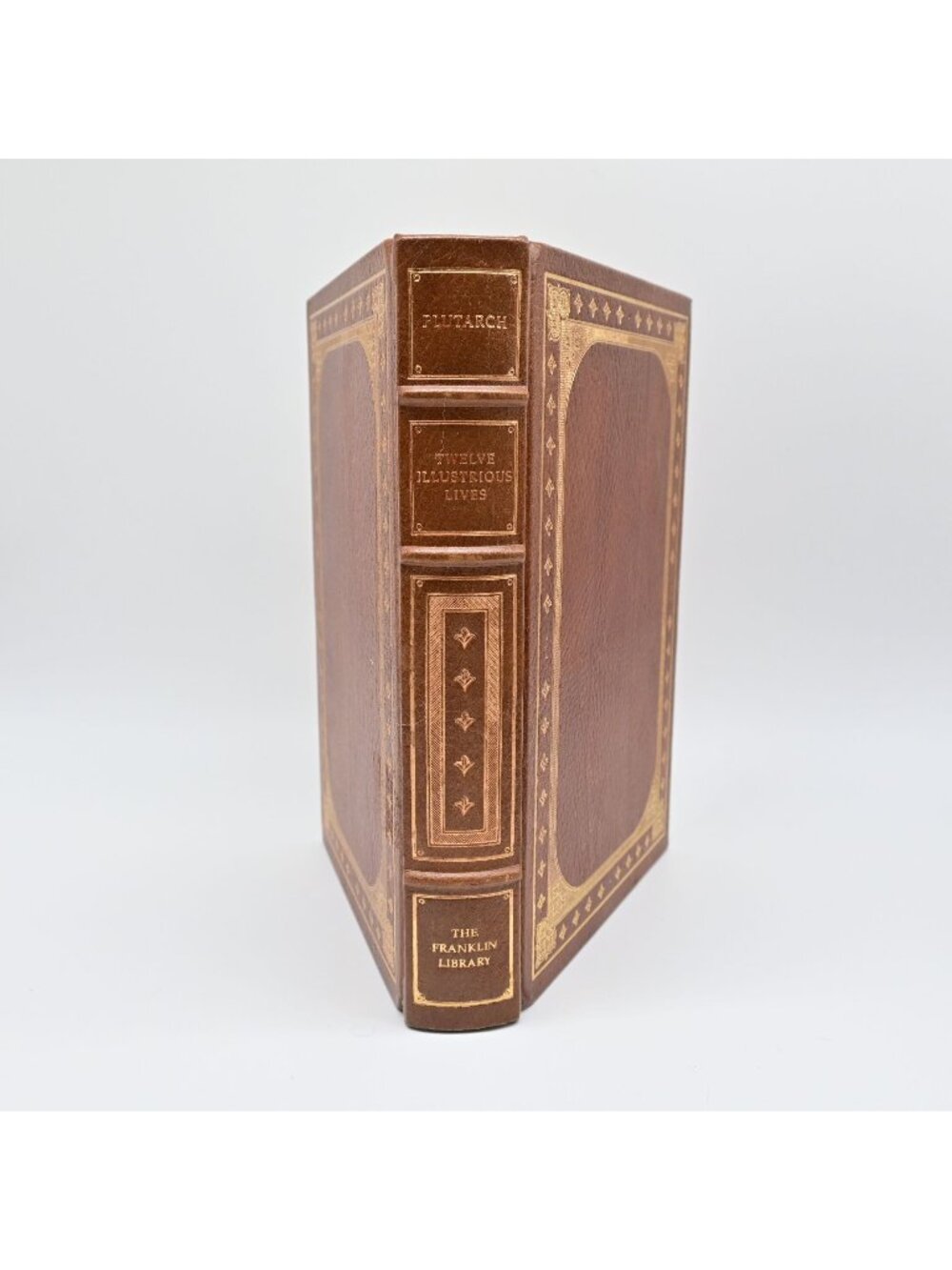 Plutarch Twelve Illustrious Lives Leather Bound Book By The Franklin Library